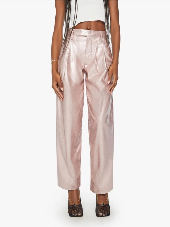 MOTHER Pants - MOTHER PLEATED STARLET SNEAK PANTS IN PINKY SWEAR